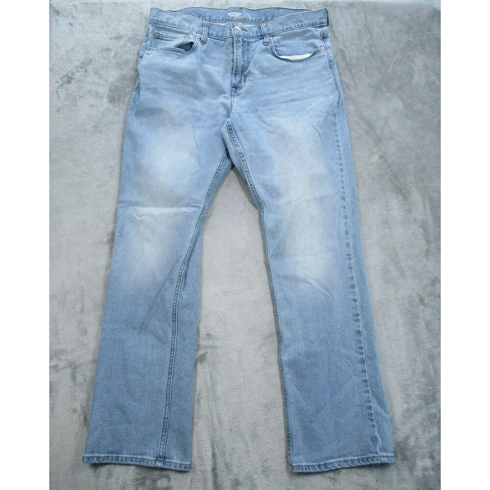 Old Navy Jeans Mens 36x32 (Actual 34x29) Built-In Flex Straight Leg Blue